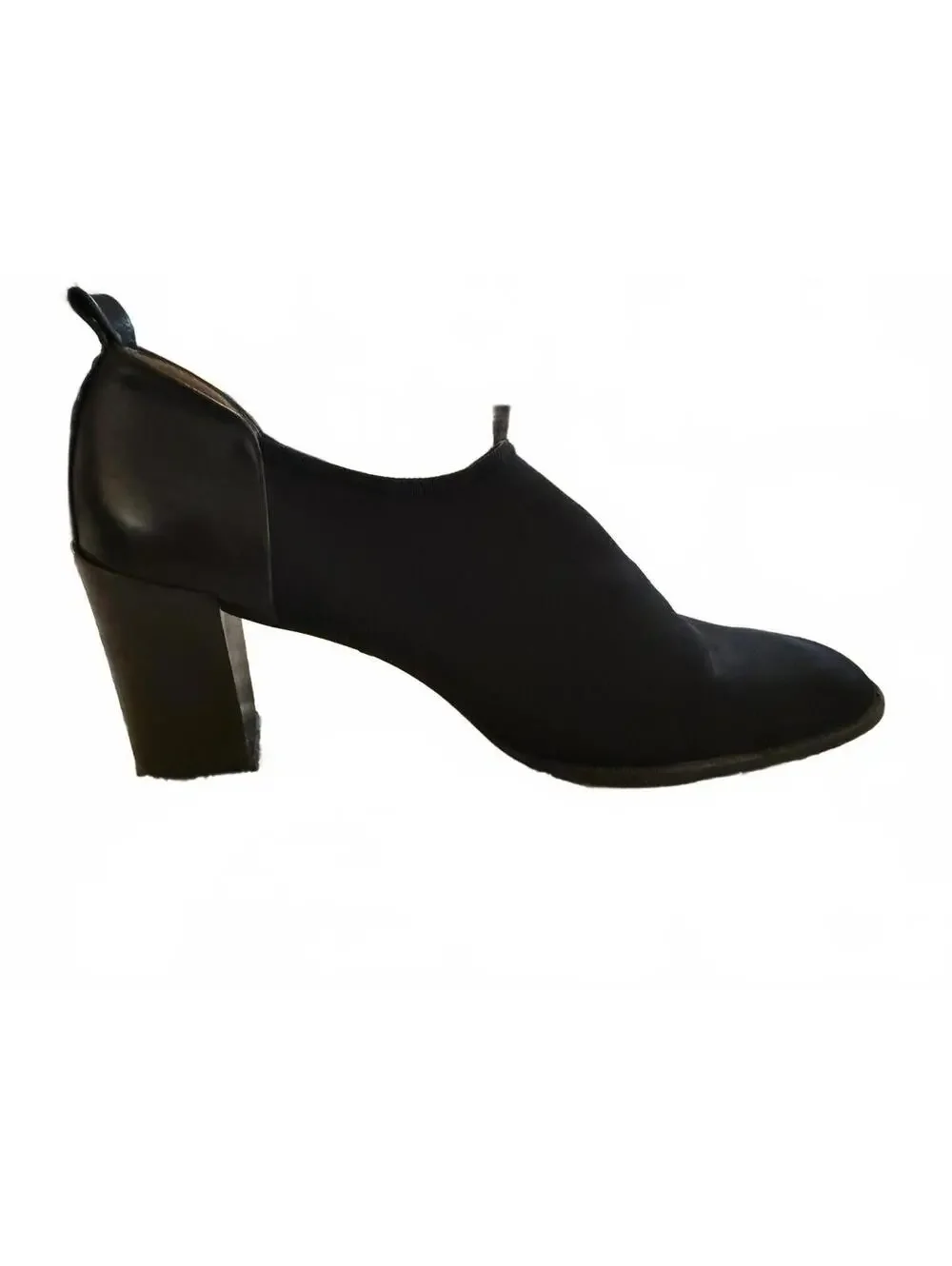 Donald J Pliner Black Leather Block Heel Shoes